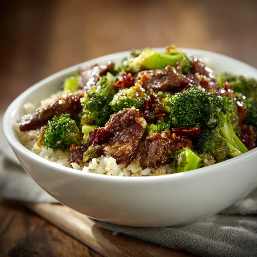Beef and Broccoli Rice Bowl with Tender Sirloin